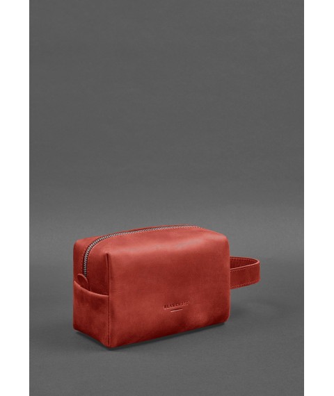Leather cosmetic bag 5.0 Coral Crazy Horse