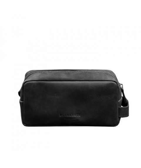 Leather cosmetic bag 6.0 black Crazy Horse