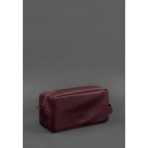 Leather cosmetic bag 6.0 burgundy flotar
