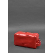 Leather cosmetic bag 6.0 red