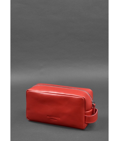 Leather cosmetic bag 6.0 red