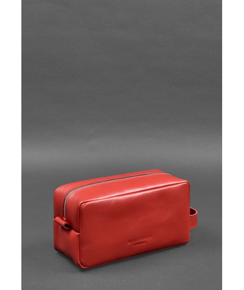 Leather cosmetic bag 6.0 red