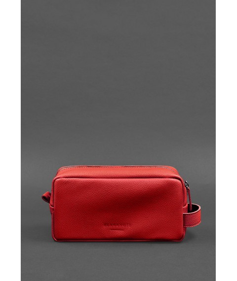 Leather cosmetic bag 6.0 red flotar