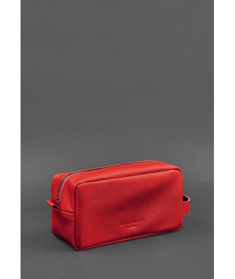 Leather cosmetic bag 6.0 red flotar