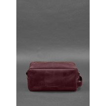Leather cosmetic bag 6.0 burgundy Crazy Horse