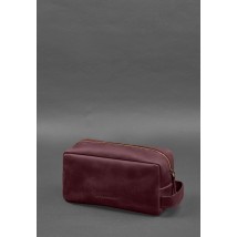 Leather cosmetic bag 6.0 burgundy Crazy Horse