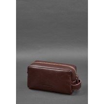 Leather cosmetic bag 6.0 burgundy