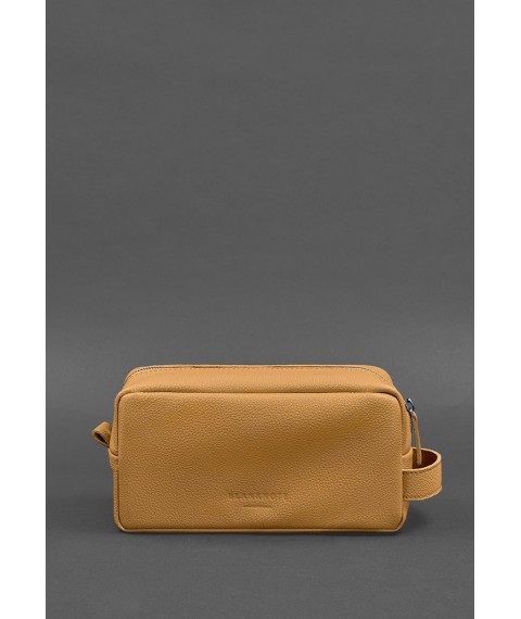 Leather cosmetic bag 6.0 yellow flotar