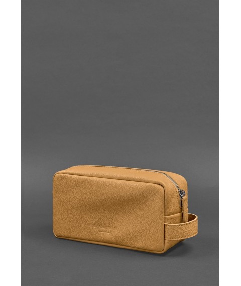 Leather cosmetic bag 6.0 yellow flotar