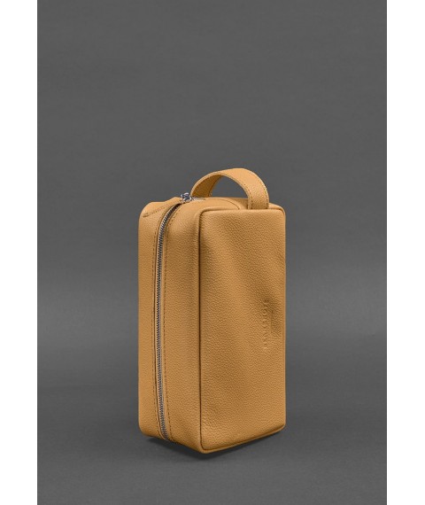 Leather cosmetic bag 6.0 yellow flotar
