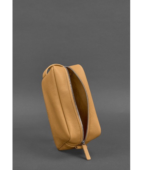Leather cosmetic bag 6.0 yellow flotar