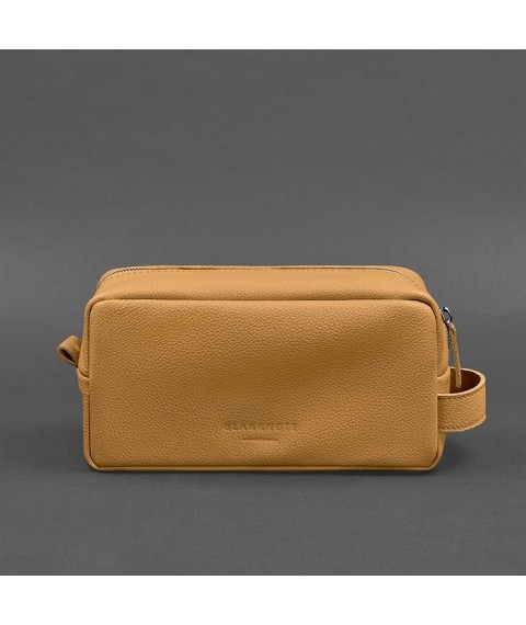 Leather cosmetic bag 6.0 yellow flotar