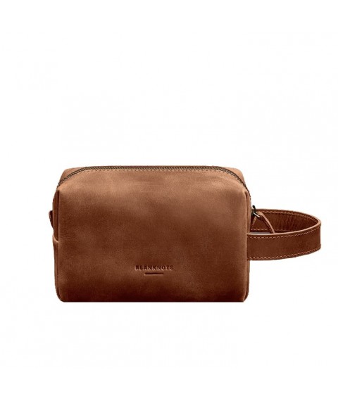 Leather cosmetic bag 5.0 Light brown Crazy Horse