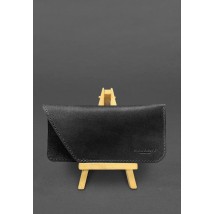 Leather case for glasses Black Crust