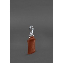 Premium Leather Keychain Light Brown