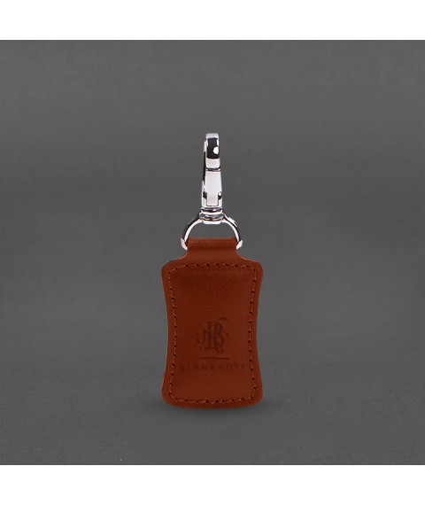 Premium Leather Keychain Light Brown