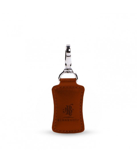 Premium Leather Keychain Light Brown