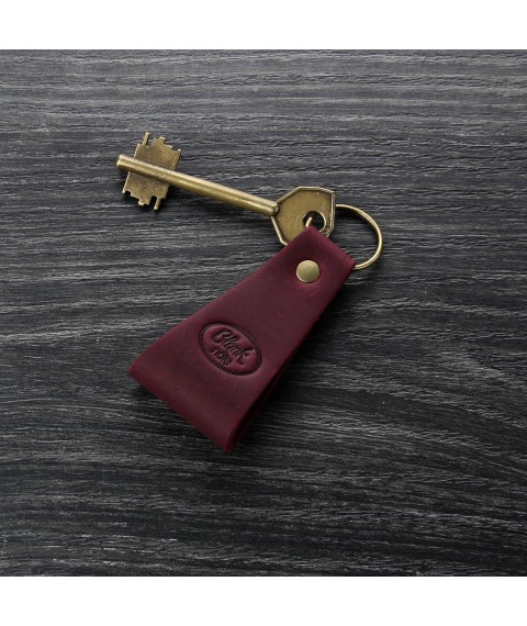 Leather Keychain Feather