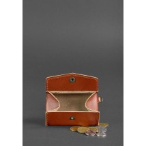 Leather coin box with valve 1.0 light brown