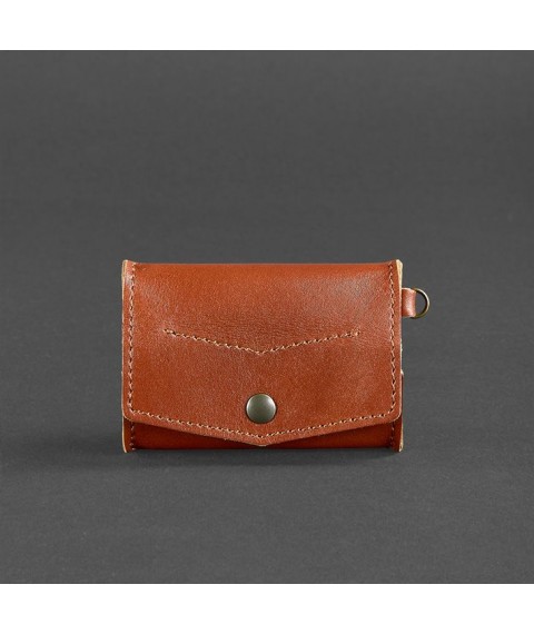 Leather coin box with valve 1.0 light brown