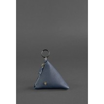 Leather coin box 2.0 Pyramid Blue