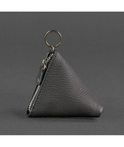 Leather coin holder 2.0 Pyramid black