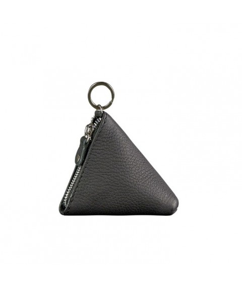 Leather coin holder 2.0 Pyramid black