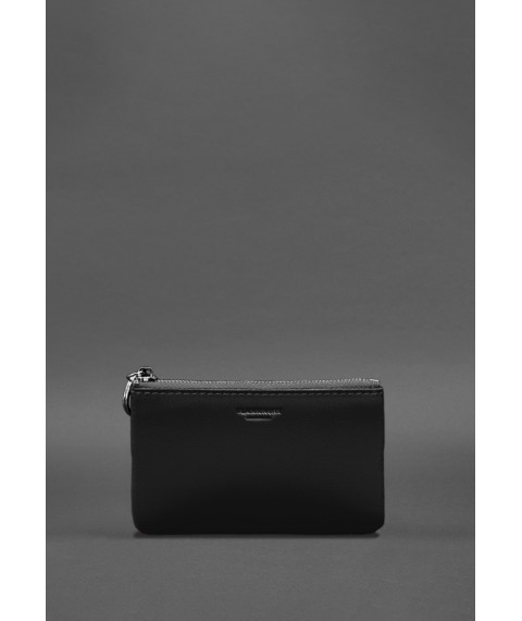 Leather coin holder / mini cosmetic bag 3.0 black crust