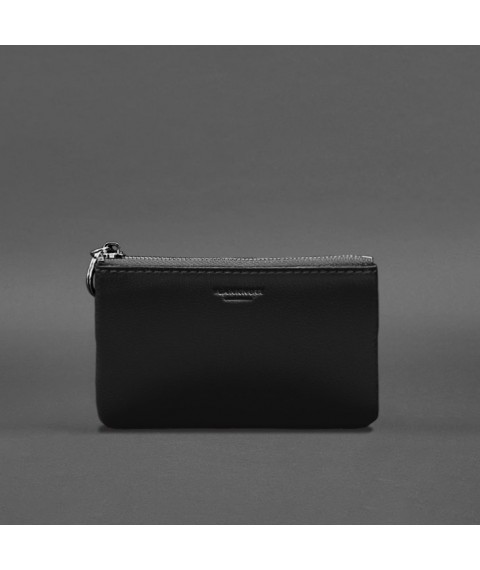 Leather coin holder / mini cosmetic bag 3.0 black crust