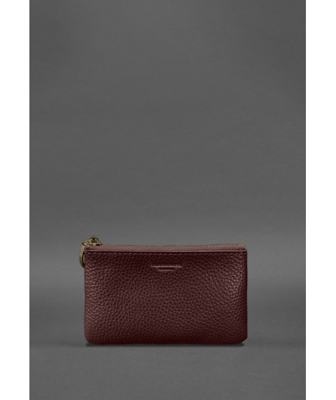 Leather coin box / mini cosmetic bag 3.0 burgundy flotar