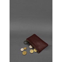 Leather coin box / mini cosmetic bag 3.0 burgundy flotar