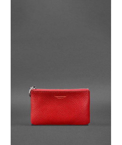 Leather coin case / mini cosmetic bag 3.0 red flotar