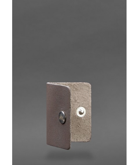 Leather holder for headphones and cables 2.0 dark beige
