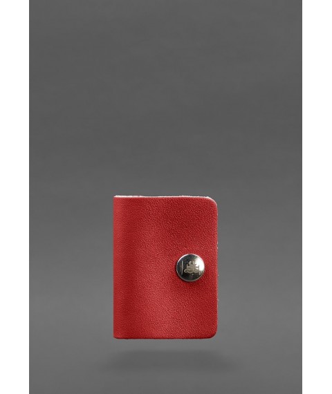 Leather holder for headphones and cables 2.0 Red