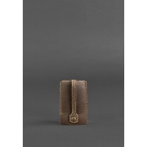 Leather key holder 1.0 dark brown Crazy Horse