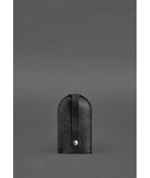 Leather key holder 2.0 black Crust