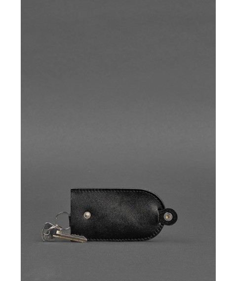 Leather key holder 2.0 black Crust