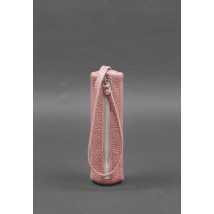 Жіноча шкіряна ключниця 3.1 Тубус XL рожева