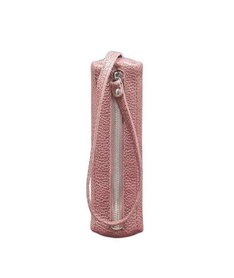 Женская кожаная ключница 3.1 Тубус XL розовая