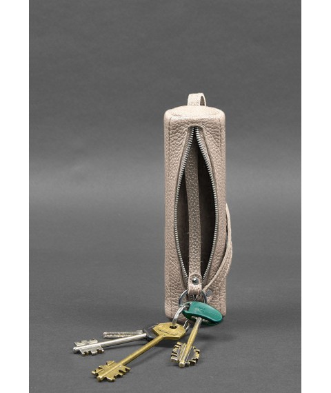 Women's leather key holder 3.1 Tube XL light beige