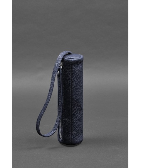 Leather key holder 3.1 Tube XL Blue