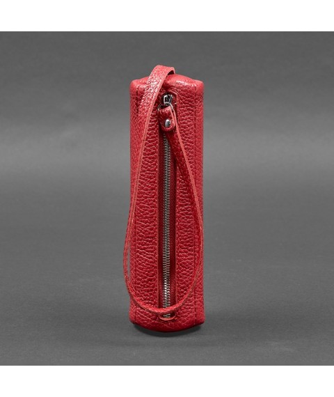 Women's leather key holder 3.1 Tube XL red