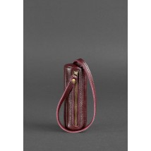 Women's leather key holder 3.0 Marsala tube