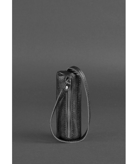 Leather key holder 3.0 Tube black