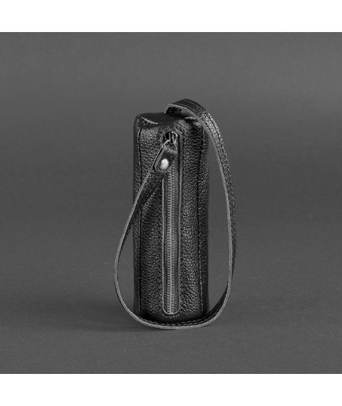 Leather key holder 3.0 Tube black