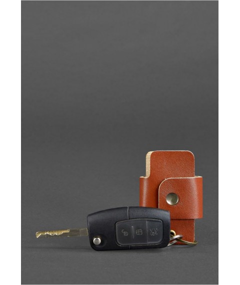 Leather key holder smart case 4.0 light brown