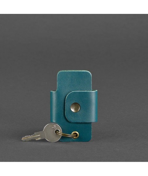 Leather key holder smart case 4.0 green