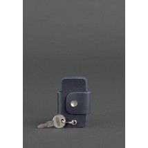 Leather key holder smart case 4.0 dark blue