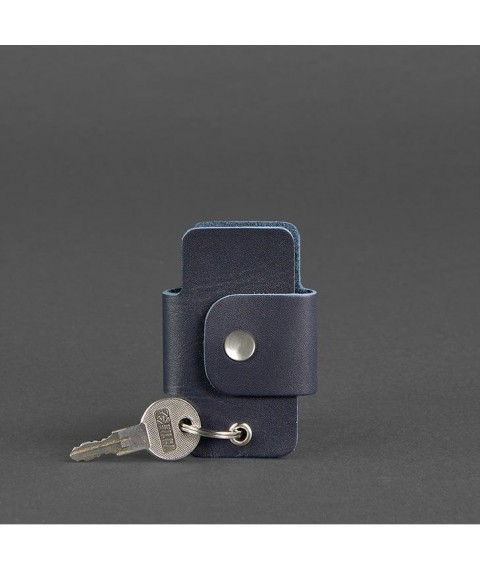 Leather key holder smart case 4.0 dark blue