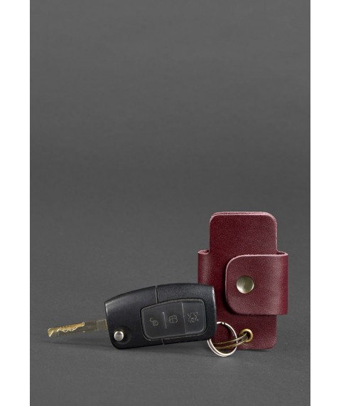 Leather key holder smart case 4.0 burgundy